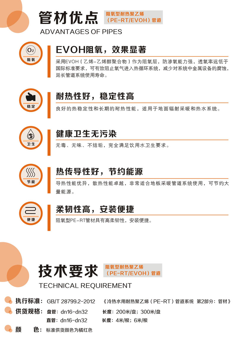 地暖阻氧型PE-RT管材