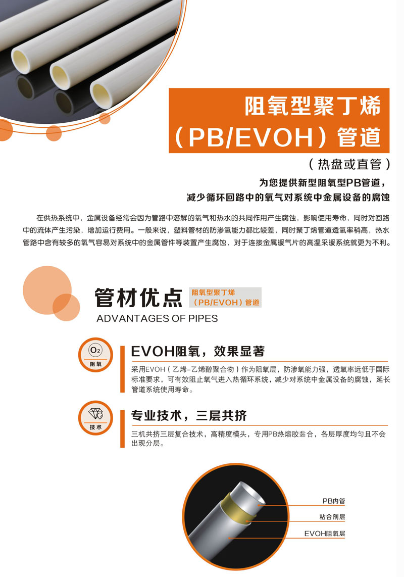 阻氧型聚丁烯（PB）管材